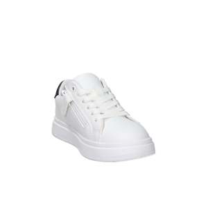 Calvin Klein Zapatillas para Niños Blancas y Negras Talla 32 Tacón de 3 cm Lona Zapatos Modernos - Product Image 4