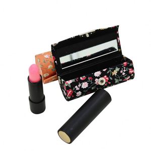 BSCI Factory Ladies Lipstick Case Holder <b>with</b> <b>Mirror</b> Cosmetic Storage Kit <b>Makeup</b> Travel Cases Organizer <b>Bag</b> for Purse - Product Image 3