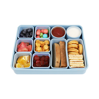 Boîte à lunch en silicone pour enfants, sans BPA, de qualité alimentaire, étanche, pour salades, pique-niques, bento, sûre