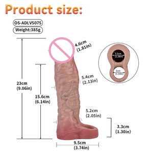 Vibrador de Pene OS-ADLV5075, Extensor de Pene Masculino, Dildo Hueco de Silicona, Anillo para Pene con 10 Modos y Control Remoto, Juguetes para Hombre, Engrosador de Pene - Product Image 6
