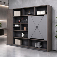 Meuble de bureau moderne de luxe, bibliothèque en bois, rangement et classeur pour la décoration du bureau du PDG