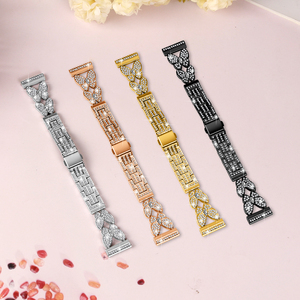 Bracelet de montre de luxe en acier inoxydable diamant pour <span class=keywords><strong>Fitbit</strong></span> <span class=keywords><strong>Versa</strong></span> <span class=keywords><strong>3</strong></span> <span class=keywords><strong>Versa</strong></span> 4 /Sense 2 bracelet de montre-bracelet en métal <span class=keywords><strong>étanche</strong></span> Unique - Product Image 6