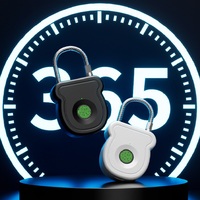 Cadenas antivol biométrique à empreinte digitale pour valise de voyage, tiroir, bagages extérieurs, avec câble en acier