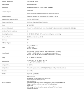 Analizador de TOC/TNb de Laboratorio HACH QP1680 con Combustión a Alta Temperatura y Muestreador Automático para Análisis de Calidad del Agua - Product Image 2