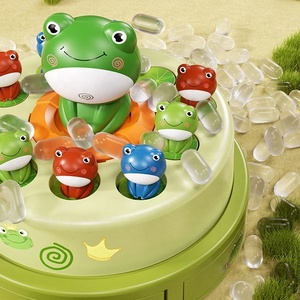 Juguete de Rana Saltarina para Niños, Red para Atrapar Ranas, Juguete Eléctrico de Expulsión, Rana Giratoria, Entrenamiento de Concentración, Juguete Educativo Interactivo con Música - Product Image 6