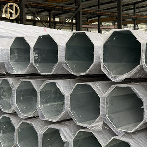 Palo d'acciaio galvanizzato di elettricità con il rivestimento amichevole di Eco per l'infrastruttura di energia verde proietta materiale elettrico - Product Image 4