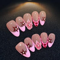 Ongles artificiels en acrylique faits à la main, de luxe, personnalisés, de haute qualité, élégants et tendance, pour les doigts