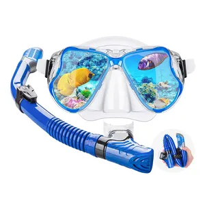 Professional Factory Supply Diving Equipment Custom Foldable Snorkel Set For Adult