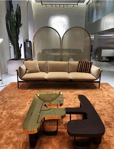 <span class=keywords><strong>Fen</strong></span> <span class=keywords><strong>di</strong></span> specchio struttura in metallo nero legno tavolino divano per tappezzeria mobili soggiorno - Product Image 5