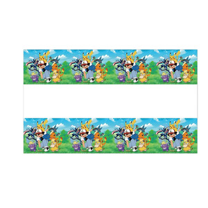Nouvelles décorations de fête d'<span class=keywords><strong>anniversaire</strong></span> sur le thème de Pikachu, vaisselle avec décorations de gâteau Pokémon sans impression et assiettes en papier - Product Image 4
