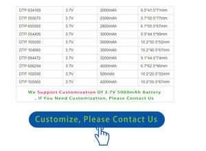 555097 Eencellig Lithium-Polymeerbatterijpakket <span class=keywords><strong>3</strong></span>.7V Met 3100Mah - Product Image 6