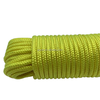 Cordon tressé en diamant, corde tressée en poly résistante pour corde à linge, camping, tente, mât de drapeau, arboriste, palan, poulie