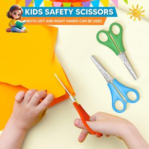 Đa Năng Trường Văn Phòng Kéo Màu Sắc Cạnh Tròn Sinh Viên Trẻ Em Kéo - Product Image 5