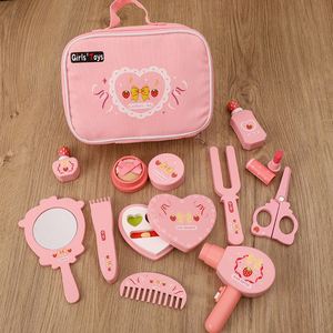 ชุดของเล่นแต่งหน้าไม้สำหรับเด็กผู้หญิง ชุดบทบาทสมมติปาร์ตี้แสนสนุก - Product Image 2