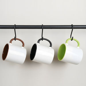 Mug en céramique personnalisé de 11 oz avec poignée de couleur intérieure, prêt pour la sublimation, pour logo personnalisé, cadeau - Product Image 3