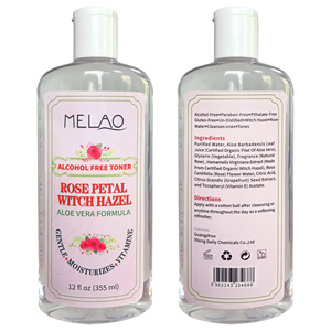 Mejor cara piel perfecto chica Rosa flor <span class=keywords><strong>de</strong></span> <span class=keywords><strong>agua</strong></span> pétalo whitch hazel Toner blanqueador y Reafirmante - Product Image 5