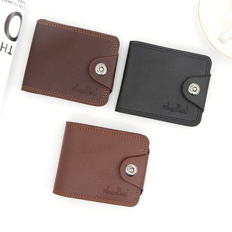 vintage money cards black slim designer minimalist Brand new leather wallet for men