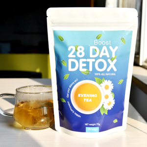 Té herbario desintoxicante de 28 días para la noche, con manzanilla natural, para un sueño reparador, blanqueamiento de la piel y bienestar, en bolsitas de té para mujeres. - Product Image 4