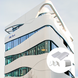 Panel Hiperbólico de Aluminio Ligero e Ignífugo Personalizado <span class=keywords><strong>para</strong></span> <span class=keywords><strong>Fachadas</strong></span> Curvas de Edificios Modernos, Hospitales y Centros Comerciales - Product Image 5