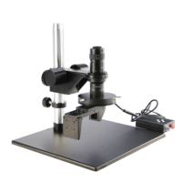 Mikroskop Digital Aluminium FT-Opto FA3D0325BF FOV Besar 2D/3D Monokuler Video Mikroskop Zoom 0.6-5.0X CCD