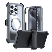 Coque de protection robuste et résistante aux chocs à 360° pour iPhone 13 Pro Max avec aimant