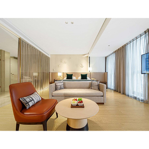 Meubles <span class=keywords><strong>de</strong></span> chambre à coucher d'hôtel au design moderne Cadre <span class=keywords><strong>de</strong></span> lit double en bois blanc Queen King Mobilier <span class=keywords><strong>de</strong></span> chambre d'appartement - Product Image 4