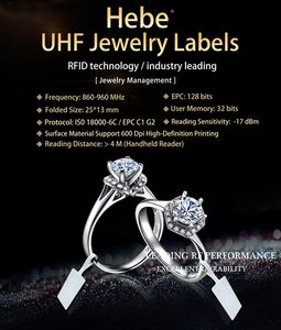 맞춤형 소형 <span class=keywords><strong>RFID</strong></span> 라벨 860-960MHz 주파수 보석류 출입 통제 카드 경쟁력 있는 가격 태그 - Product Image 2