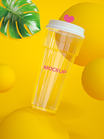 Vente flash, prix bas, gobelet à bulles de thé Boba réutilisable en PP transparent personnalisé de 700 ml