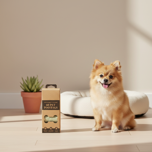 Sacs à déjections canines personnalisés à motifs, écologiques et biodégradables en plastique Eco-PII, portables pour le nettoyage des petits animaux et des oiseaux - Product Image 1