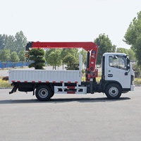 Nouveau petit camion cargo 5 tonnes Dongfeng personnalisé à flèche télescopique 4x2 4x4 avec grue