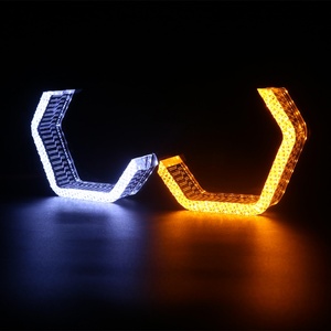 SANVI I8v New Model 2.5 Inch 3-Inch Car <b>Light</b> Shrouds with LED Angel Eyes Projector Lens 12V Accessories - Product Image 6