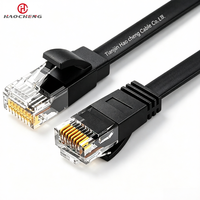 Kabel Cat 8 RJ45 Patch Cord 40Gbps 2000MHz AWG26 Konduktor Tembaga Murni Solid S/FTP Kabel Ethernet LAN CAT 8