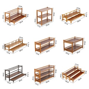 Bamboo Display <b>Shelves</b> Two Layer L Size Rustic Chinese Style <b>Kitchen</b> Storage <b>Shelf</b> - Product Image 1