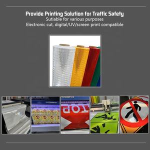 Özel UV dijital eko Solvent baskı yeşil karayolu trafik yol çıkış işareti emniyet işareti yansıtıcı kaplama etiket malzemesi - Product Image 5