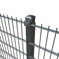 Valla de Alambre Doble 868, Panel de Valla de Alambre Doble Galvanizado con Recubrimiento en Polvo, Valla de Alta Seguridad para Protección de Límites