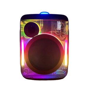 ไมค์ไร้สาย6.5นิ้วแบบพกพาลำโพง5.0 BT วิทยุ FM RGB ไฟ LED เสียงเบสสเตอริโอสำหรับโฮมเธียเตอร์ดีเจซับวูฟเฟอร์เสียงดังในบ้าน - Product Image 3