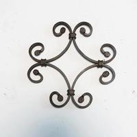 Panneaux décoratifs en fer forgé, fleurs rondes en fer forgé pour portail, clôture, garde-corps