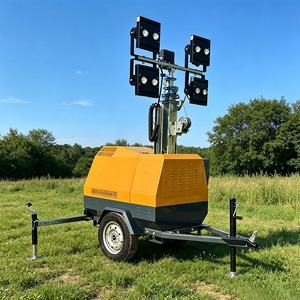 Torre <span class=keywords><strong>de</strong></span> Luz LED Móvil Profesional <span class=keywords><strong>de</strong></span> 7m con Generador Diésel <span class=keywords><strong>de</strong></span> 6KW, Mástil Telescópico <span class=keywords><strong>de</strong></span> 4x400W para Reparaciones Nocturnas Municipales - Product Image 1