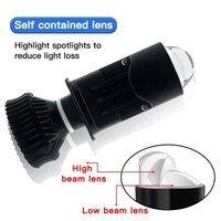 Mini Proyector LED para Auto Y9 Y6 Y6d H4, 120w, Súper Brillante, Blanco, Focos LED, Faros LED H4 Canbus, Faro Delantero LED H4 6000k