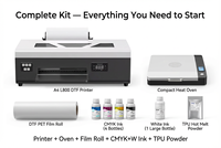 Imprimante DTF A4 L800 avec circulation d'encre blanche, machine de transfert direct sur film pour T-shirts, personnalisation de vêtements, certifiée CE, 2880 DPI