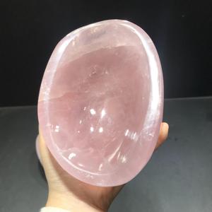 Pyréamides de cristal de quartz rose polies, bols chantants, environ 1 kg chacun, pour la guérison et la décoration des fêtes - Product Image 3