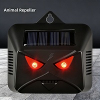 Répulsif Solaire Clignotant Rouge pour Animaux Nuisibles (Cerfs, Oiseaux) – Sans Infrarouge, Utilisation Extérieure Toute Saison