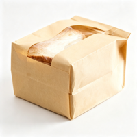 Sachets d'emballage alimentaire personnalisés à fenêtre et fermeture éclair pour pain, biscuits, snacks, produits de boulangerie - Vente en gros
