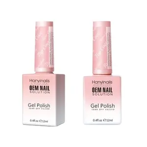 High Quality Custom UV Gel Nail Polish 60 MSDS No Wipe High Shine with Diamond Base Top Coat