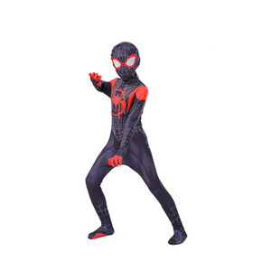 Costume de dessin animé <span class=keywords><strong>Spiderman</strong></span> XJ pour enfants, taille personnalisée, unisexe, déguisement fantaisie, combinaison de fête d'Halloween, polyester - Product Image 3