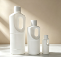 Bouteilles en plastique HDPE multi-tailles pour détergent et liquide de lavage, fourniture directe d'usine
