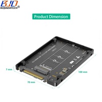 Tarjeta Adaptadora de Expansión con Interfaz U.2 SFF-8638 a NGFF M.2 Key M/B+M para SSD, Carcasa de Plástico para SSD NVME M2 2230 2242 2260 2280