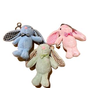 พวงกุญแจตุ๊กตากระต่ายน่ารักๆแบบนิ่ม, พวงกุญแจตุ๊กตากระต่ายสัตว์ยัดนุ่นพวงกุญแจอีสเตอร์หูยาว - Product Image 1