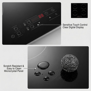 四头电磁炉商用重型3500W不锈钢大容量快速加热专业级 - Product Image 2