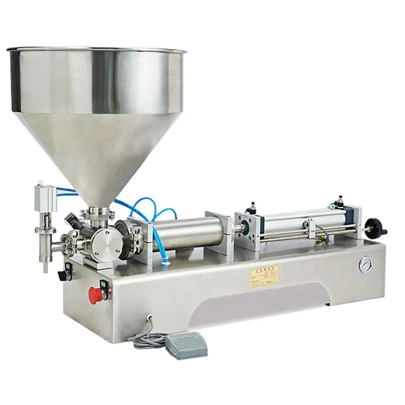 Single/double head paste cream gel filling machine for honey filling thick sauce/fruit jam/tomato paste filler